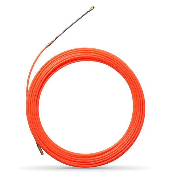 Ατσαλίνα Evik nylon "Plus" 20m. 4mm AK-AT-351 πορτοκαλί με αποσπώμενα άκρα