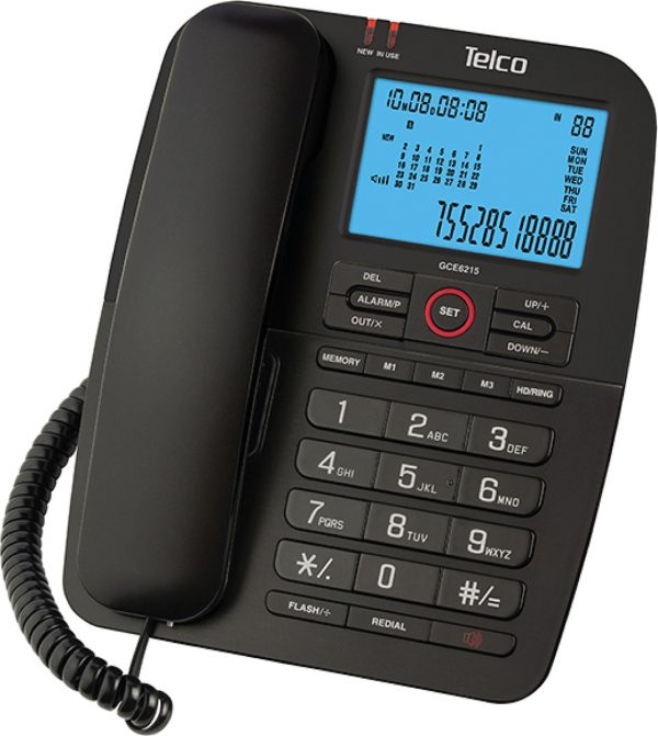 Τηλέφωνο επιτραπέζιο Telco GCE 6215 (010031) μαύρο - Image 2