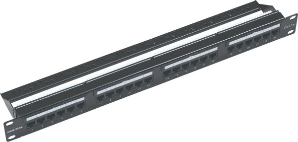 Patch panel 19" Central UTP CAT6 24 θυρών 0166704/J
