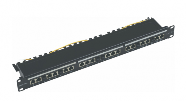 Patch panel 19" Central UTP/FTP CAT 5e 24 θυρών 0166470/24 1U