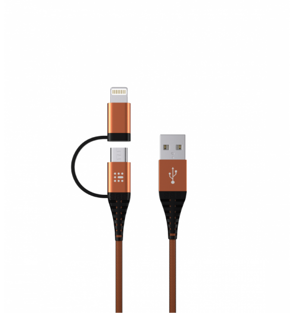 Καλώδιο φόρτισης Sas durable 2in1 lighting & micro 2m 10016002