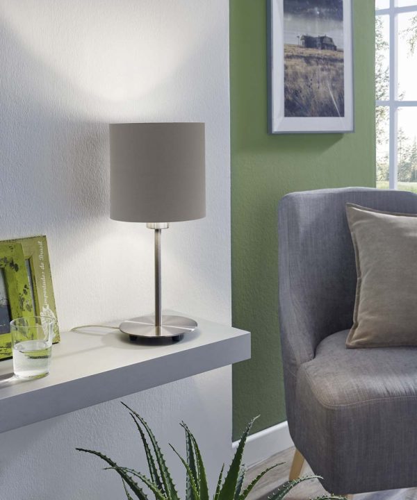 Φωτιστικό επιτραπέζιο Eglo Pasteri 31596 γκρι 1*60W - Image 2