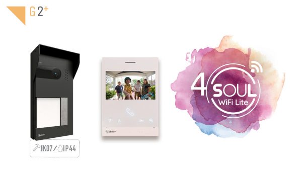 Golmar kit θυροτηλεόρασης Soul ART4 WiFi 2 διαμερισμάτων 4"S5112/ART4WH