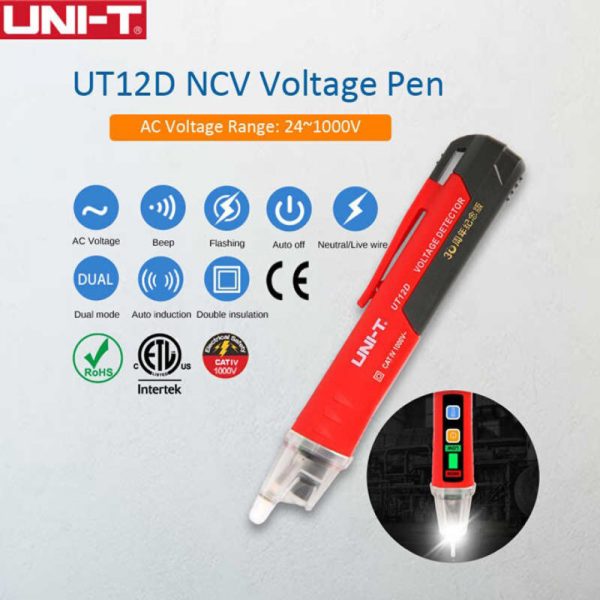 Uni-T Ανιχνευτής Τάσης UT12D-EU AC - Image 2