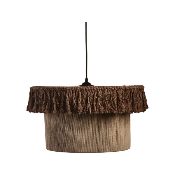 Arkolight φωτιστικό κρεμαστό Boho σχοινί καφέ/μελί 973-12/40 - Image 2