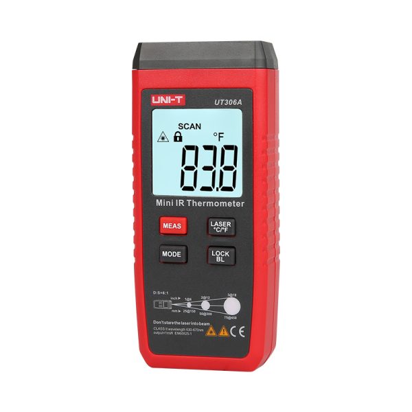 Uni-T UT306A Θερμόμετρο Υπερύθρων για Θερμοκρασίες από -35°C έως 300°C με Αναλογία Απόστασης 6:1 - Image 6