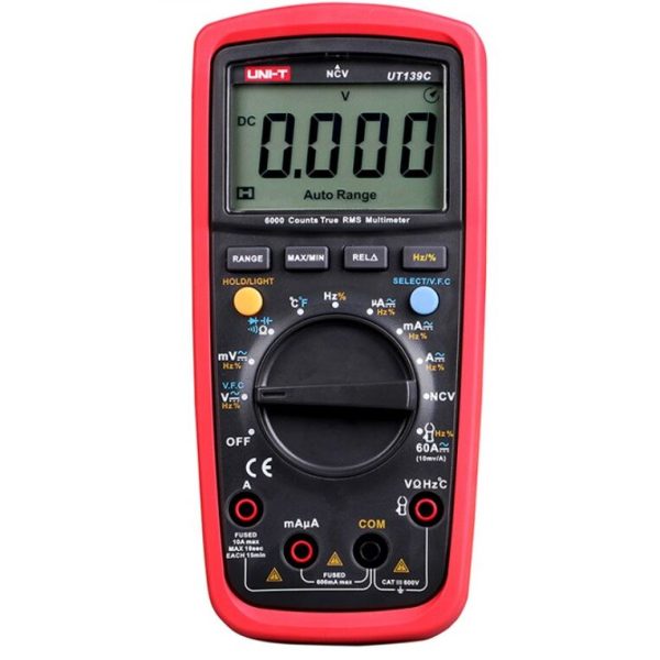 Uni-T UT139C Ψηφιακό Πολύμετρο True RMS με Buzzer με Μέτρηση AC / DC / Αντίστασης
