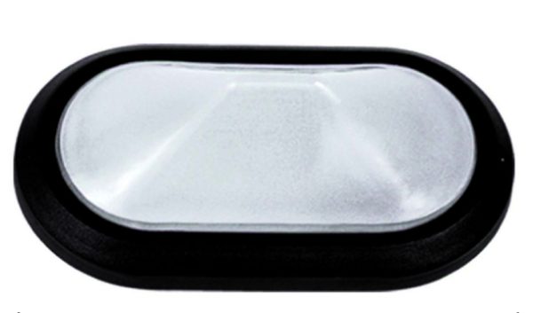 Lido απλίκα επίτοιχη 102 μαύρο χρώμα 28*15cm IP43 100825
