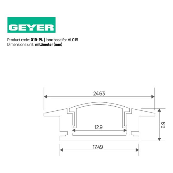 Στήριγμα Inox Geyer για AL019 - Image 3