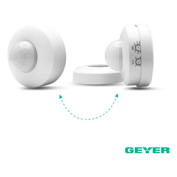 Ανιχνευτής κίνησης οροφής IR 300W 360° 12m IP44 λευκός - Image 3