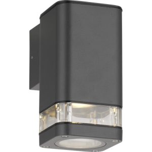 Geyer φωτιστικό εξωτερικό επίτοιχο 1*GU10 179172 μαύρο