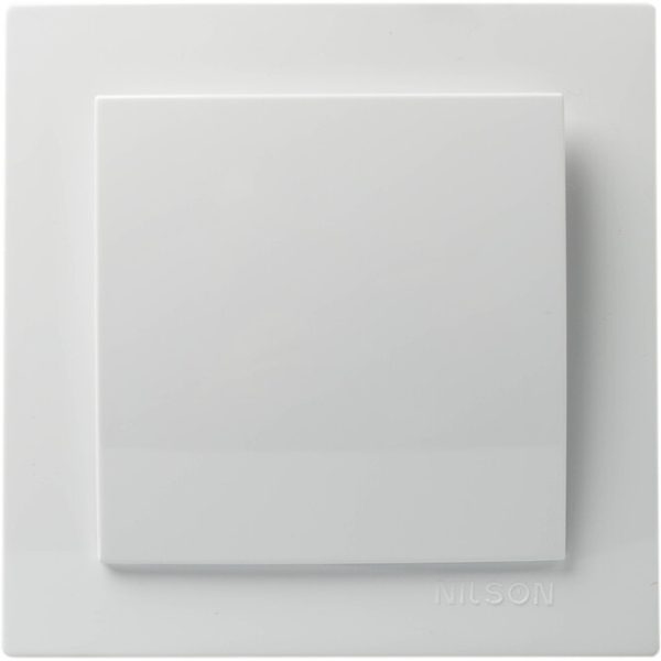 Διακόπτης μονός Geyer Nilson λευκός χωνευτός 24111001 - Image 2