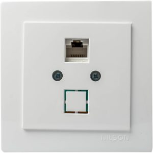 Πρίζα δικτύου Cat 5e Geyer Nilson άσπρη χωνευτή 24111044