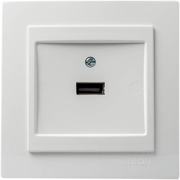 Πρίζα USB Geyer Nilson χωνευτή άσπρη 24111080 - Image 2