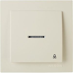 Μπουτόν κουδουνιού Geyer Nilson μπεζ με ενδεικτική λυχνία 24121013