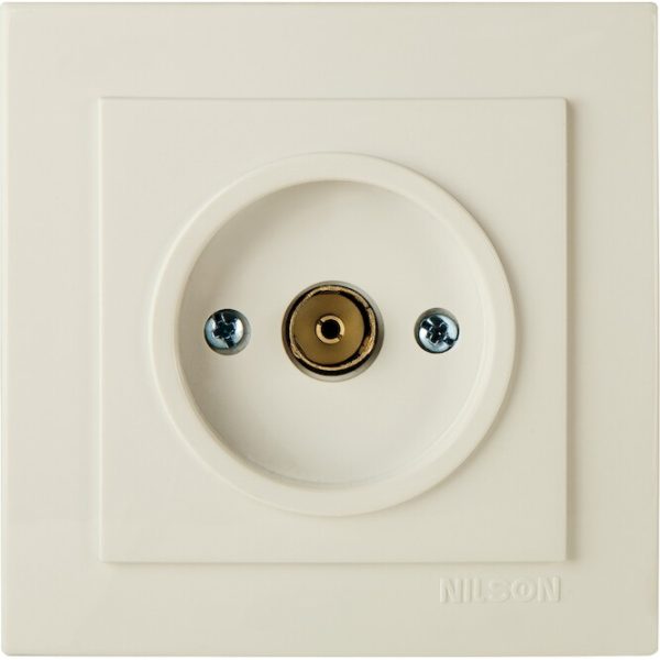 Πρίζα TV Geyer Nilson μπεζ διέλευσης 24121028 - Image 2