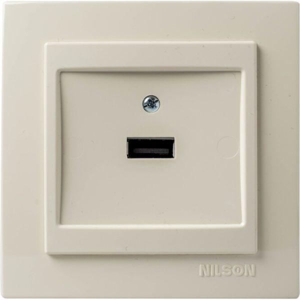 Πρίζα USB Geyer Nilson μπεζ 24121080