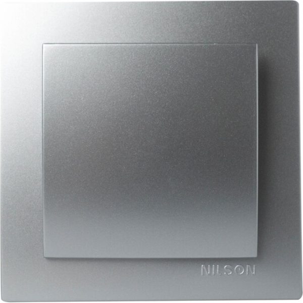 Διακόπτης απλός Geyer Nilson ασημί 24131001 - Image 2