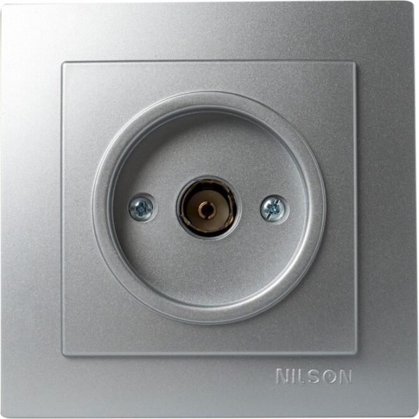 Πρίζα TV Geyer Nilson διέλευσης ασημί 24131028 - Image 2