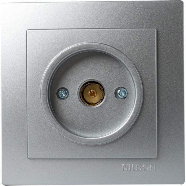 Πρίζα TV τερματική Geyer Nilson ασημί 24131029 - Image 2