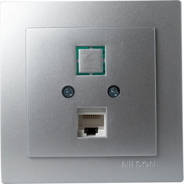 Πρίζα δικτύου Cat 5e Geyer Nilson ασημί 24131044 - Image 2