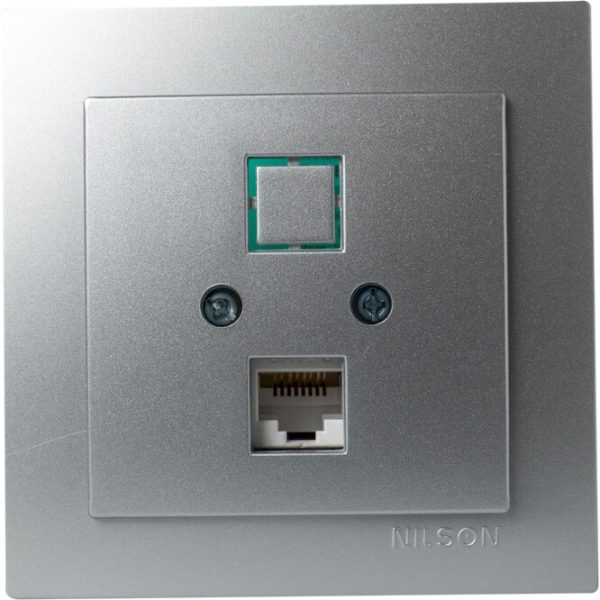 Πρίζα δικτύου Cat 6 Geyer Nilson ασημί 24131045 - Image 2