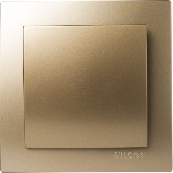 Διακόπτης απλός Geyer Nilson σατινέ 24151001