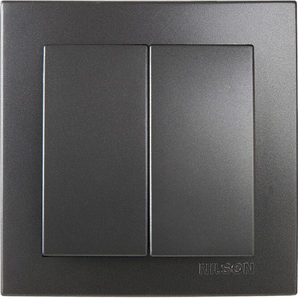 Διακόπτης K/R Geyer Nilson ανθρακί 24161003 - Image 2