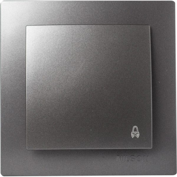 Ανθρακί μπουτόν κουδουνιού 12V-220V - Image 2