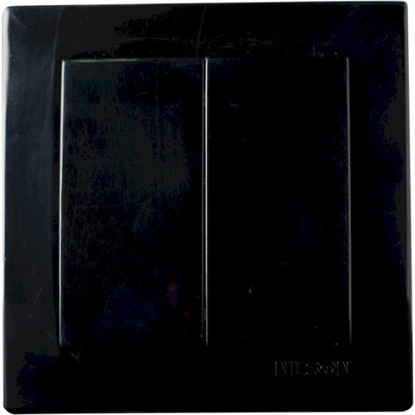Διακόπτης K/R (διπλός) Geyer Nilson μαύρο 24221003