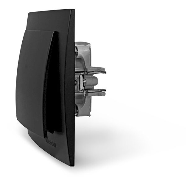 Μαύρο ματ μπουτόν κουδουνιού 12V-220V - Image 2