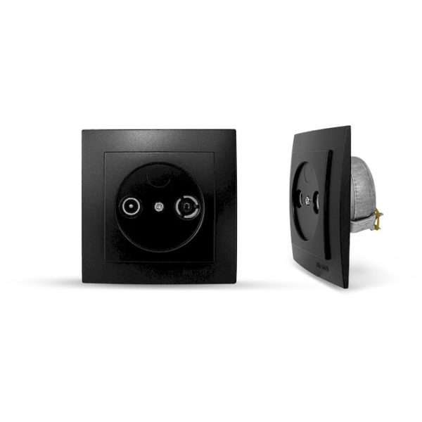 Μαύρη ματ πρίζα TV-Radio διελεύσεως - Image 2