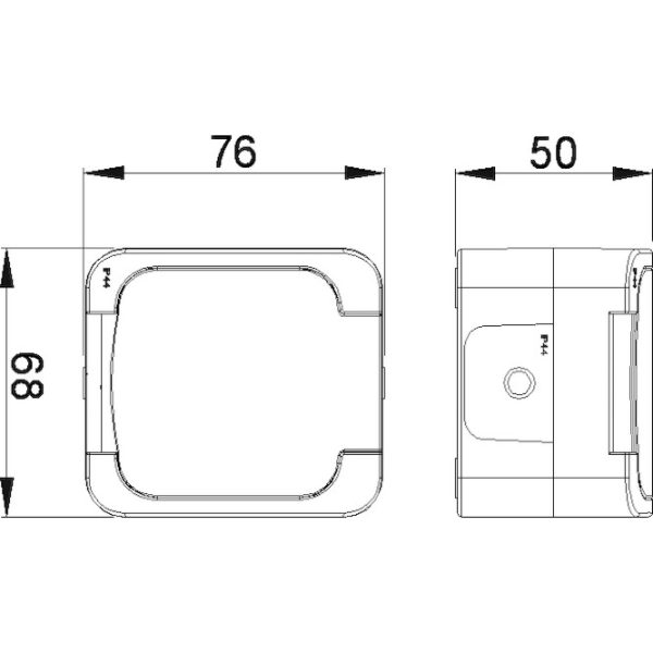 Επίτοιχη πρίζα σούκο IP44 λευκή - Image 2