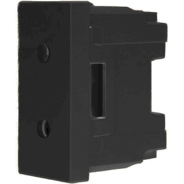 Πρίζα διπολική 1 θέσης  Μαύρη 2Ρ 10Α 250V - Image 2
