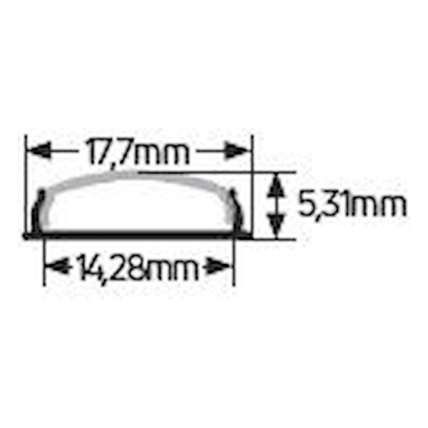 Προφίλ αλουμινίου AL069 για LED έως 10mm - Image 3