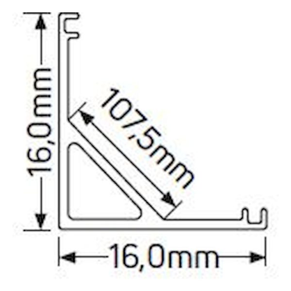 Προφίλ αλουμινίου AL601 για ταινία LED έως 10mm - Image 3