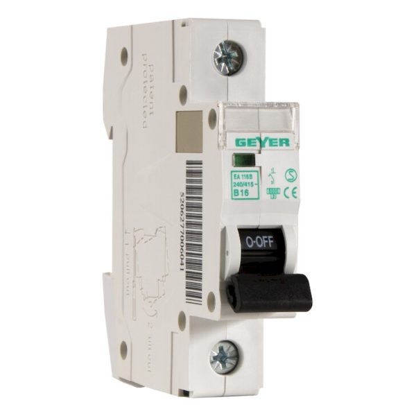 Geyer Αυτόματη ασφάλεια 1P B 16A 6kA EA116B