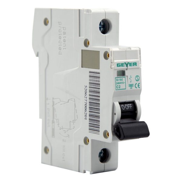 Geyer Αυτόματη ασφάλεια 1P C 2A 6kA EA102C