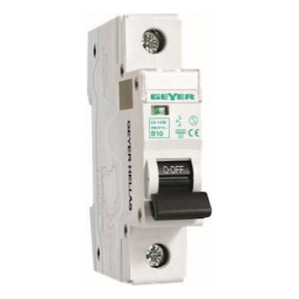 Geyer Αυτόματη ασφάλεια 1P C 6A 6kA EA106C - Image 2