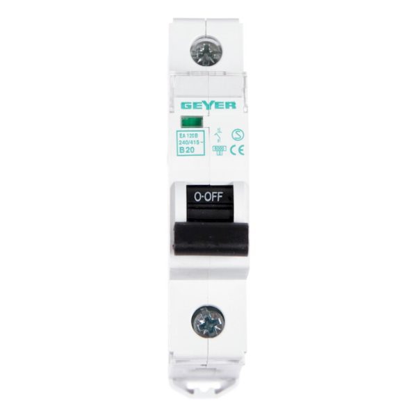 Geyer Αυτόματη ασφάλεια 1P B 20A 6kA EA120B - Image 2