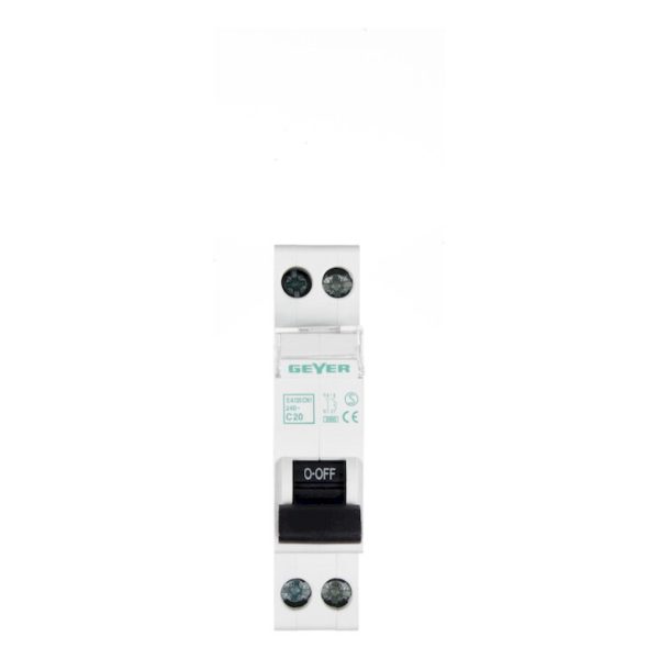 Geyer ασφάλεια αυτόματη 20Α 1P+N EA120CN1 - Image 2
