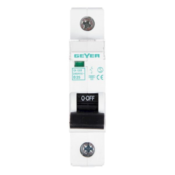 Geyer Αυτόματη ασφάλεια 1P B 25A 6kA EA125B - Image 2