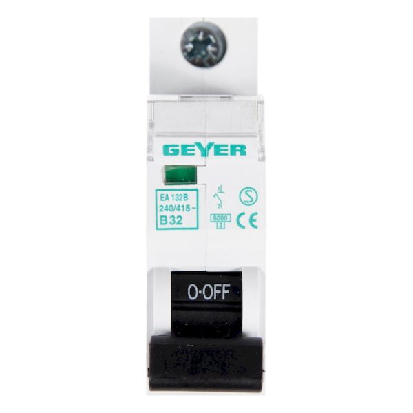 Geyer Αυτόματη ασφάλεια 1P B 32A 6kA EA132B - Image 2