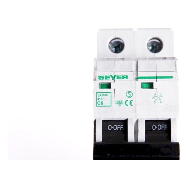 Geyer Αυτόματη ασφάλεια 2P C 6A 6kA EA206C - Image 3