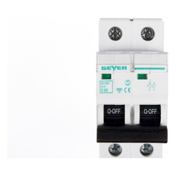 Geyer Αυτόματη ασφάλεια 2P C 25A 6kA EA225C