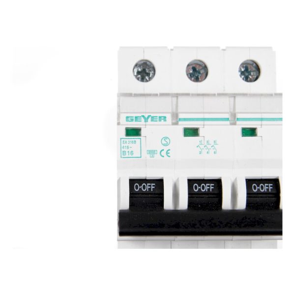 Geyer Αυτόματη ασφάλεια 3P B 16A 6kA EA316B