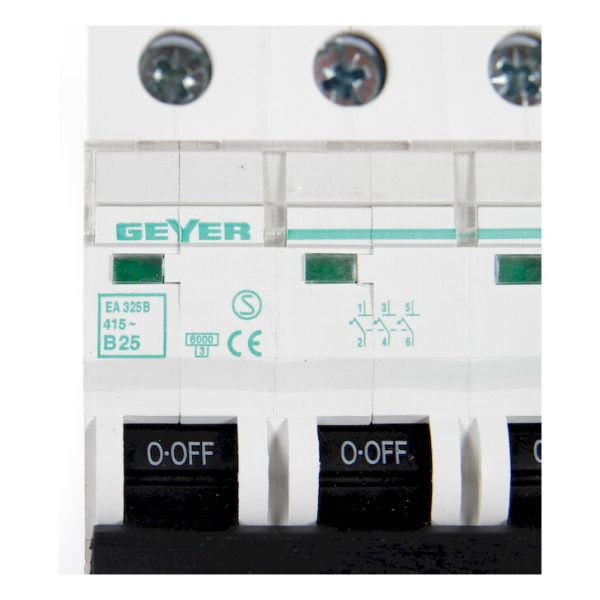 Geyer Αυτόματη ασφάλεια 3P B 25A 6kA EA325B