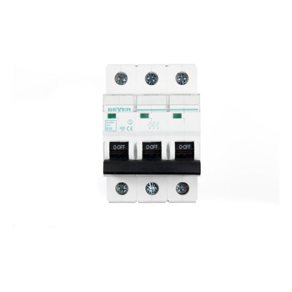Geyer Αυτόματη ασφάλεια 3P B 25A 6kA EA325B - Image 3