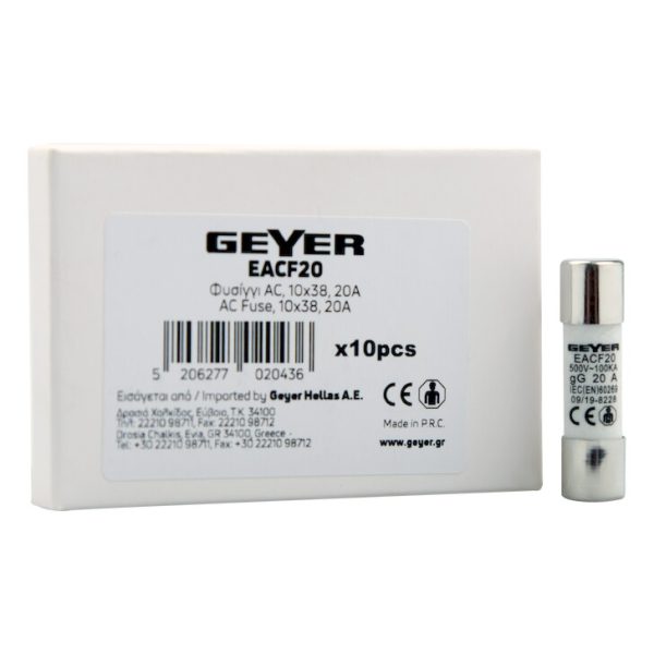 Geyer Ασφάλεια AC10x38 20Α EACF20