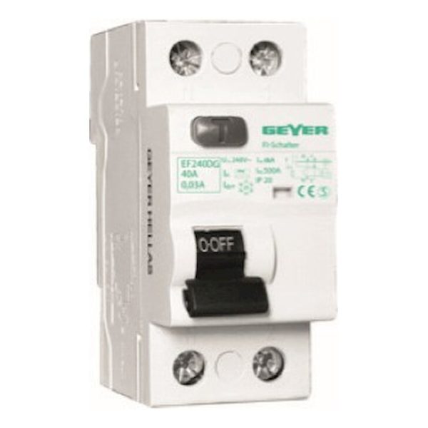 Geyer Διακόπτες διαρροής 63A 2pol 300mA EF263EE